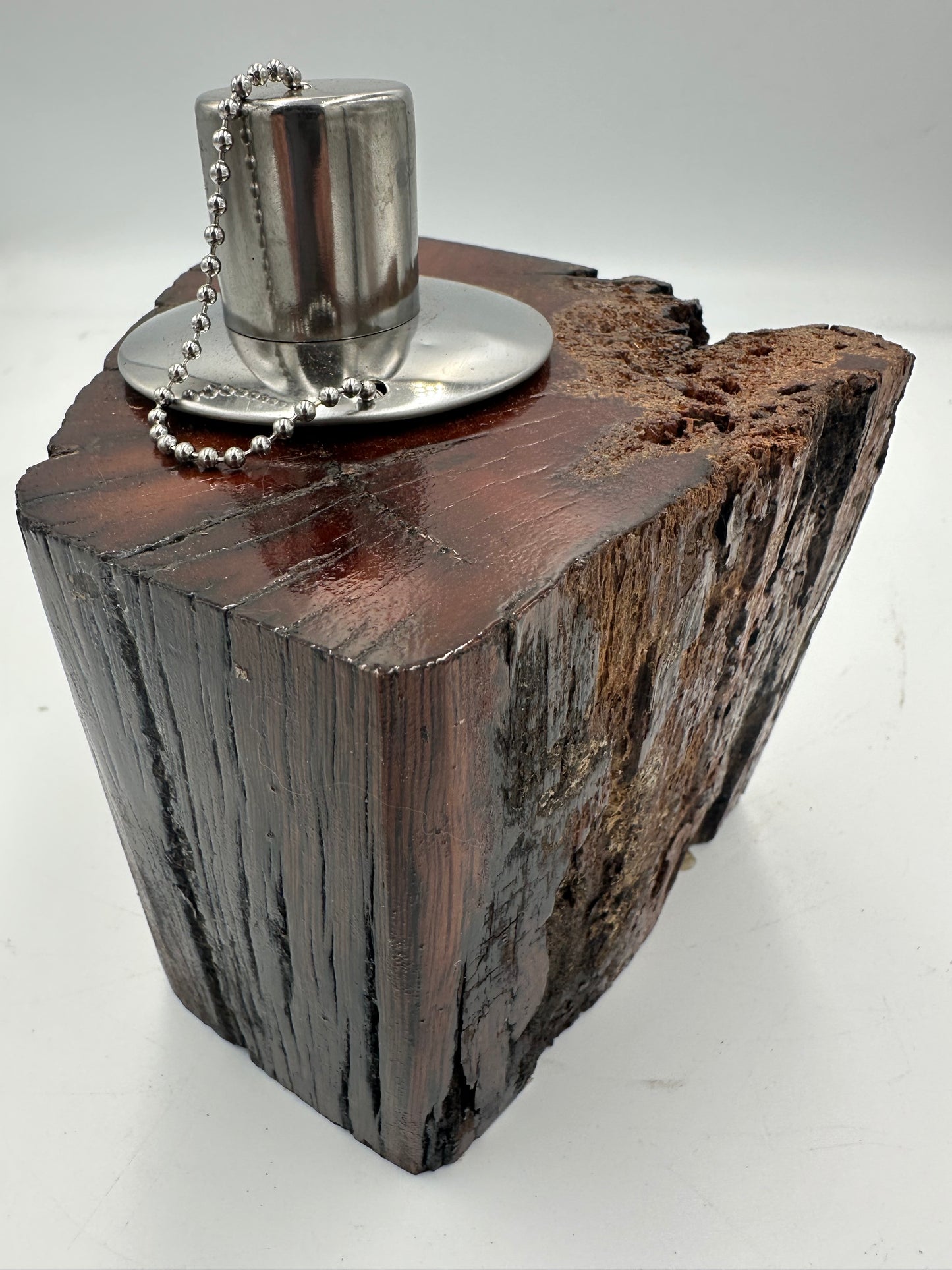 Recycled Wooden Oil Burner Small 79