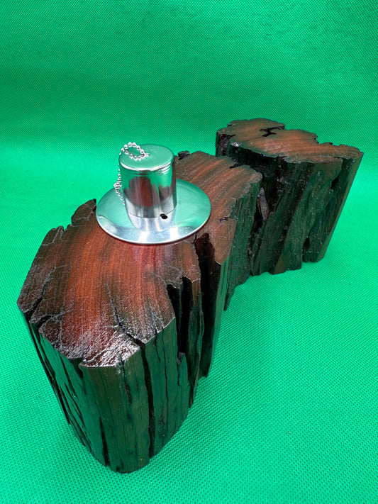 Recycled Wooden Oil Burner Large 57