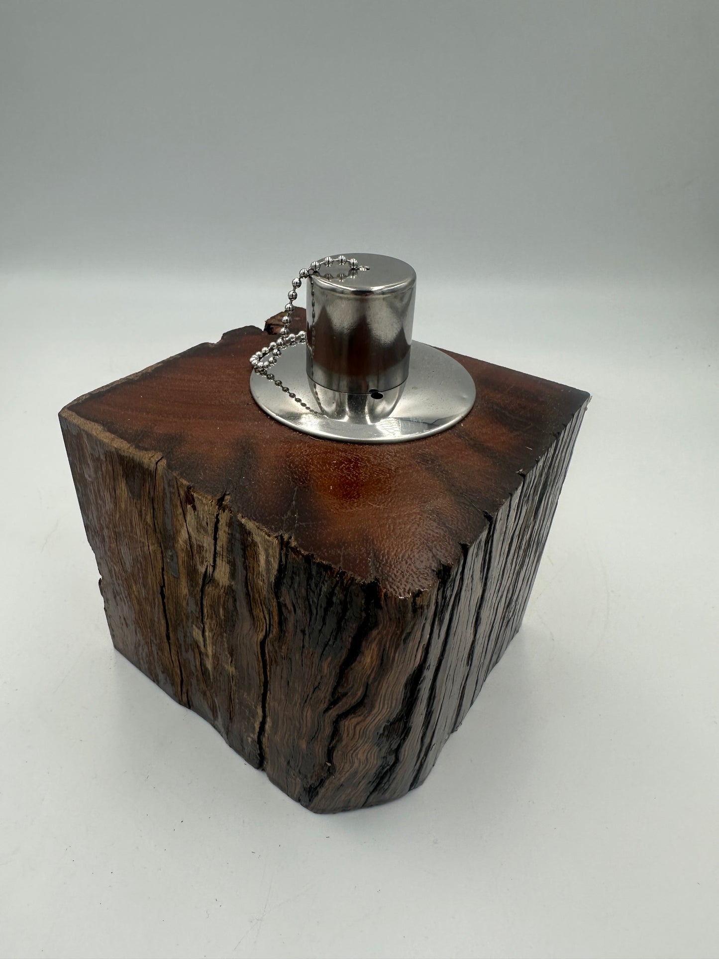 Recycled Wooden Oil Burner Small 3