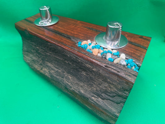 Log Recycled Wooden Oil Burner 18