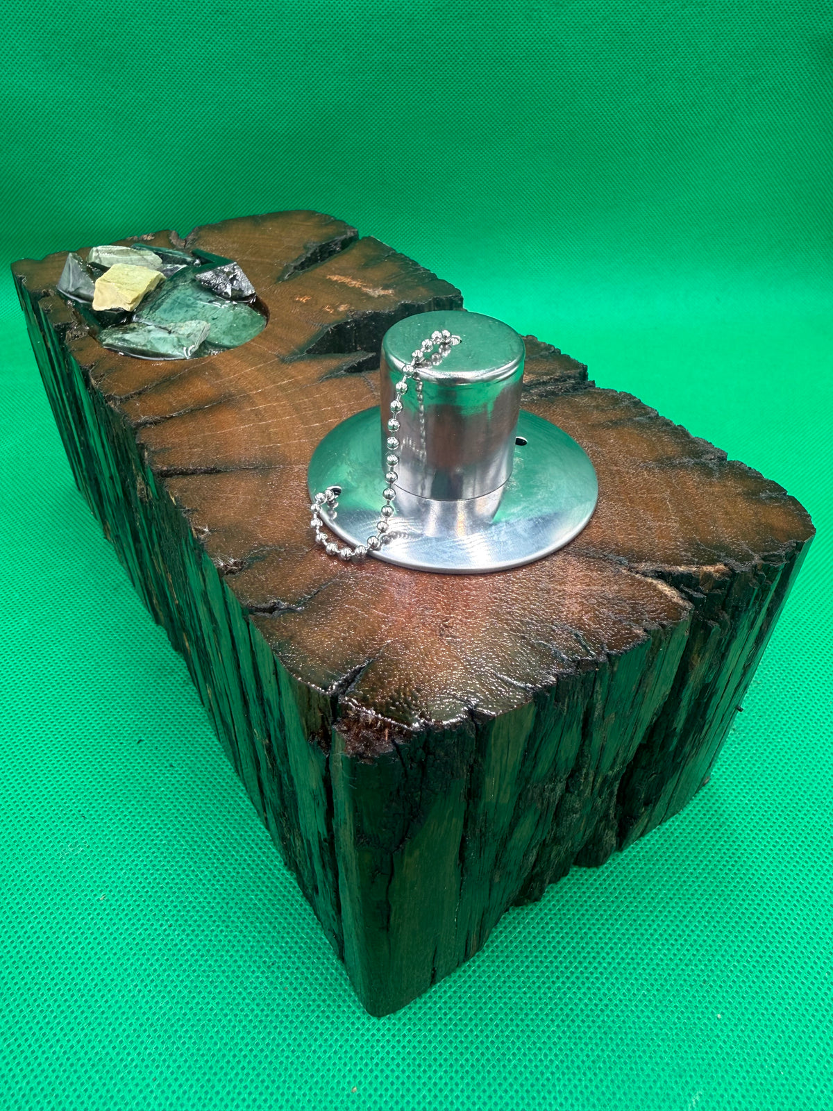 Recycled Wooden Oil Burner Large 127