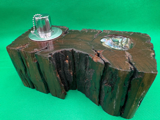 Recycled Wooden Oil Burner Large  81
