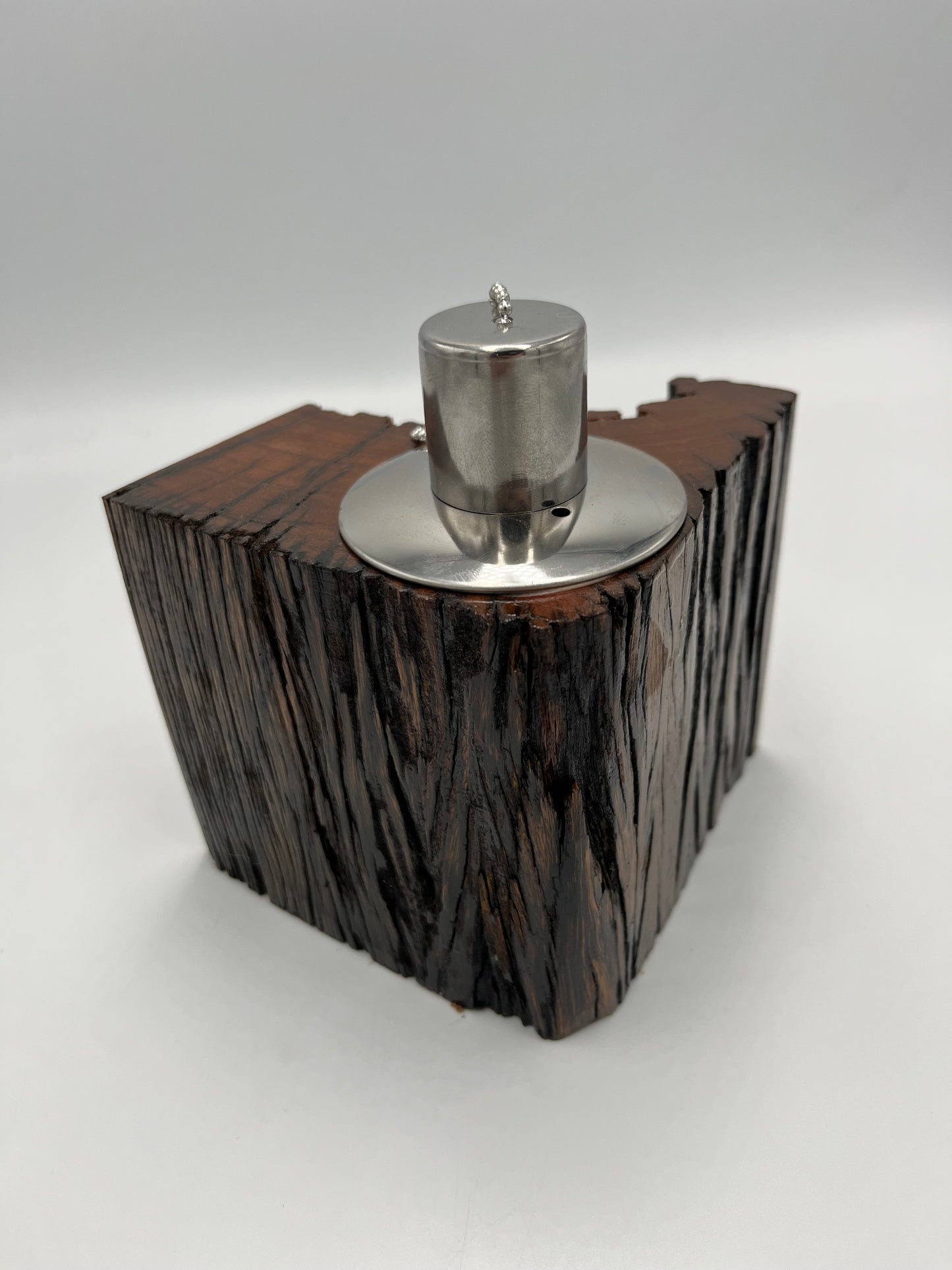 Recycled Wooden Oil Burner Small 24