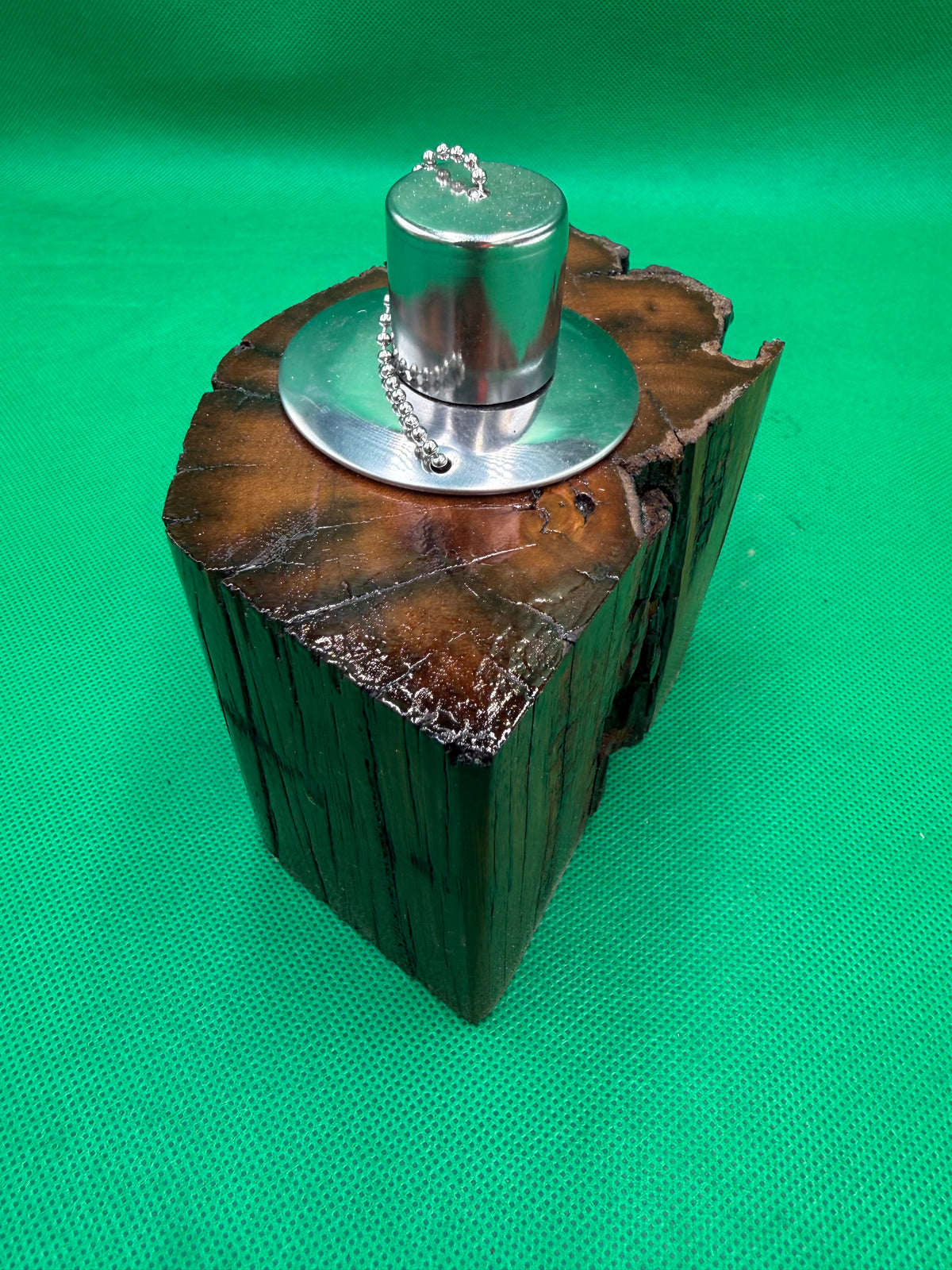 Recycled Wooden Oil Burner Small 10