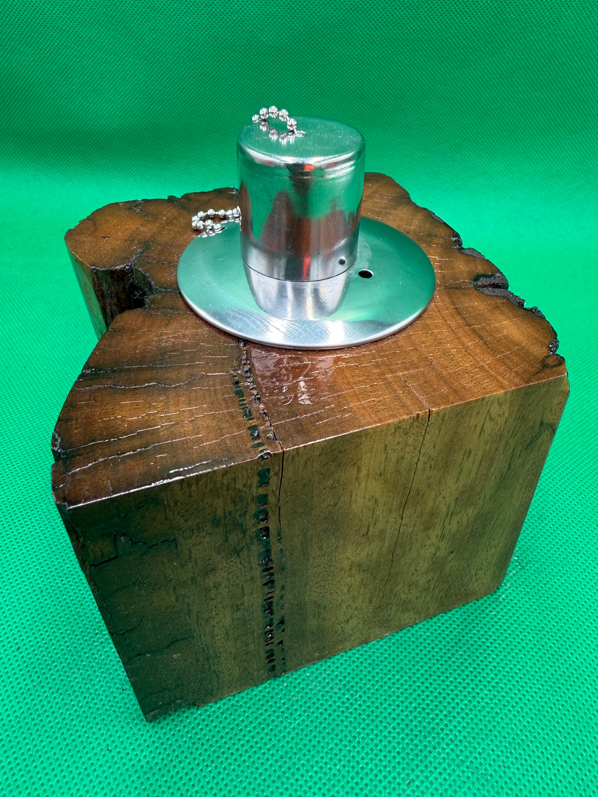 Recycled Wooden Oil Burner Small 107