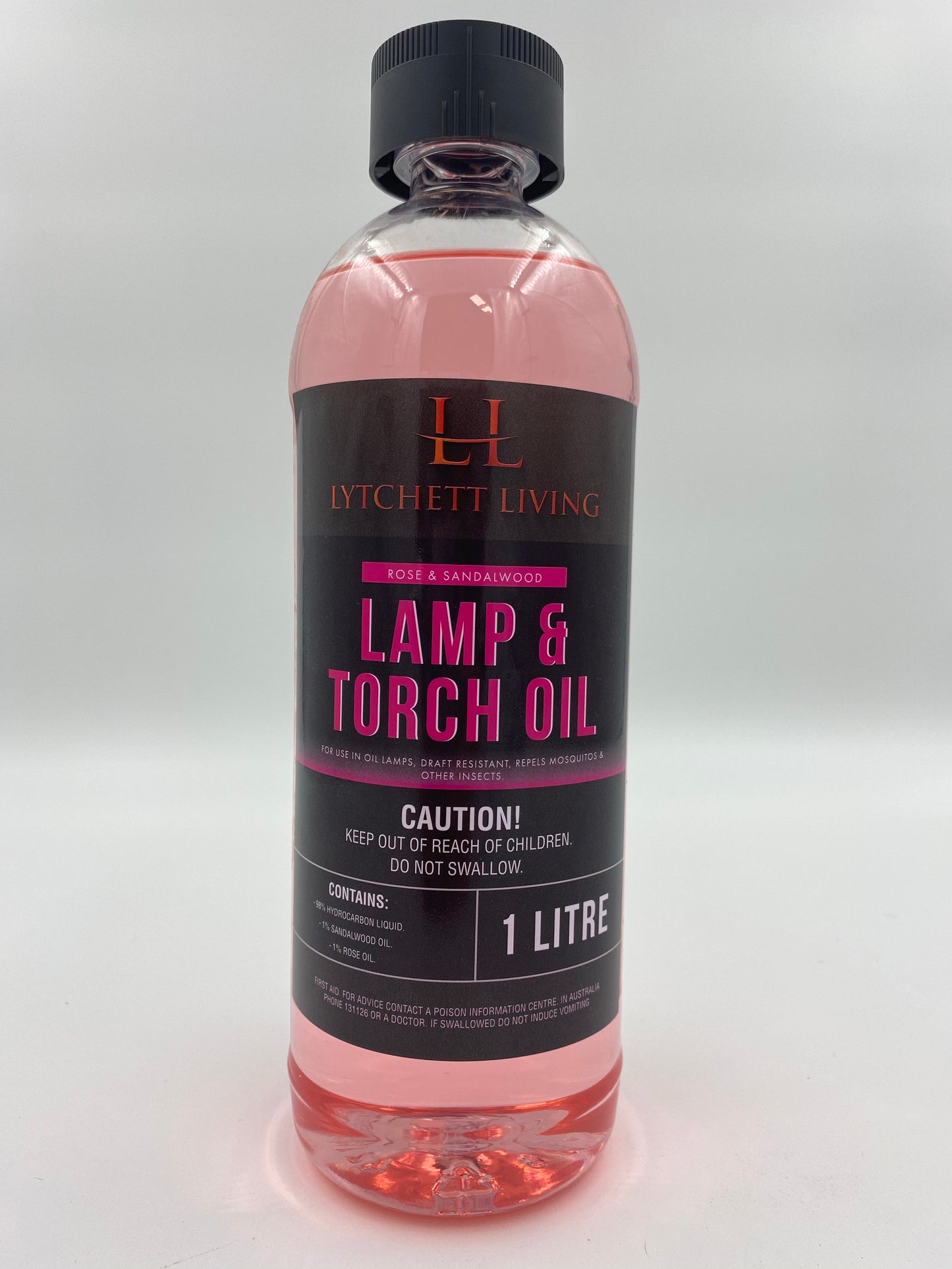 Sandalwood & Rose 1 Litre Insect Repellent Lamp Oil