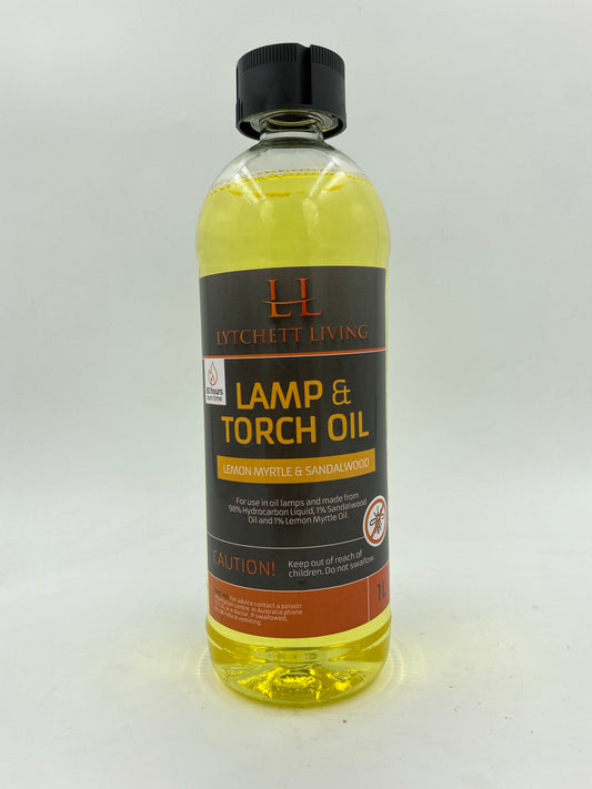 Sandalwood & Lemon Myrtle 1 Litre Insect Repellent Lamp Oil